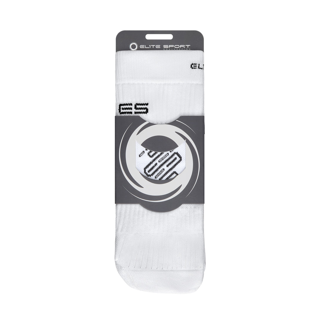Elite Anti Slip Sport Socks White - two pair pack